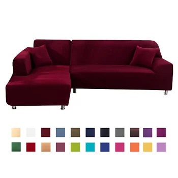 Stretch-Bezüge reine Farbe staubdichter Sofabezug super weicher Stoff-Couchbezug passend für Sessel / Zweisitzer / Dreisitzer / Viersitzer / Schnittsofa